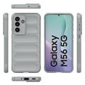 Samsung Galaxy M56 Rugged TPU Suojakuori - Vaaleanharmaa