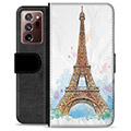Samsung Galaxy Note20 Ultra Premium Lompakkokotelo - Pariisi