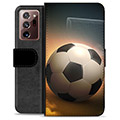Samsung Galaxy Note20 Ultra Premium Lompakkokotelo - Jalkapallo