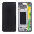 Samsung Galaxy S10 Etukuori & LCD Näyttö GH82-18850A - Musta