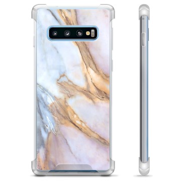 Samsung Galaxy S10 Hybrid Suojakuori - Elegantti Marmori