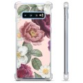 Samsung Galaxy S10 Hybrid Suojakuori - Romanttiset Kukat