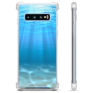 Samsung Galaxy S10+ Hybrid Suojakuori - Meri