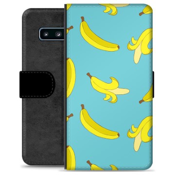 Samsung Galaxy S10 Premium Lompakkokotelo - Banaanit
