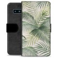 Samsung Galaxy S10 Premium Lompakkokotelo - Trooppinen