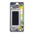 Samsung Galaxy S10+ Etukuori & LCD Näyttö GH82-18849A - Musta