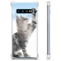 Samsung Galaxy S10+ Hybrid Suojakuori - Kissa