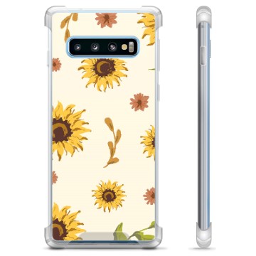 Samsung Galaxy S10+ Hybrid Suojakuori - Auringonkukka