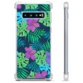 Samsung Galaxy S10+ Hybrid Suojakuori - Trooppiset Kukat