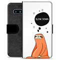 Samsung Galaxy S10 Premium Lompakkokotelo - Slow Down