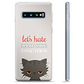 Samsung Galaxy S10 TPU Suojakuori - Vihainen Kissa