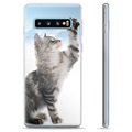 Samsung Galaxy S10+ TPU Suojakuori - Kissa