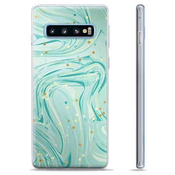 Samsung Galaxy S10+ TPU Suojakuori - Vihreä Minttu