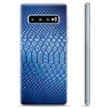 Samsung Galaxy S10+ TPU Suojakuori - Nahka