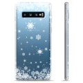 Samsung Galaxy S10+ TPU Suojakuori - Lumihiutaleet