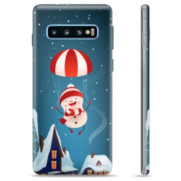 Samsung Galaxy S10+ TPU Suojakuori - Lumiukko