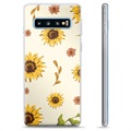 Samsung Galaxy S10+ TPU Suojakuori - Auringonkukka