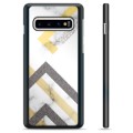 Samsung Galaxy S10 Suojakuori - Abstraktin Marmori