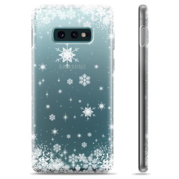 Samsung Galaxy S10e TPU Suojakuori - Lumihiutaleet