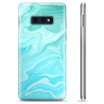 Samsung Galaxy S10e TPU Suojakuori - Sininen Marmori