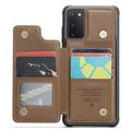 Samsung Galaxy S20 FE 5G/S20 FE 2022 Caseme C22 RFID-korttilompakko - ruskea