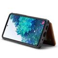 Samsung Galaxy S20 FE 5G/S20 FE 2022 Caseme C22 RFID-korttilompakko - ruskea