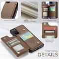 Samsung Galaxy S20 FE 5G/S20 FE 2022 Caseme C22 RFID-korttilompakko - ruskea