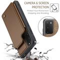 Samsung Galaxy S20 FE 5G/S20 FE 2022 Caseme C22 RFID-korttilompakko - ruskea