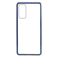 Samsung Galaxy S20 FE Magneettikotelo Panssarilasisella - Sininen
