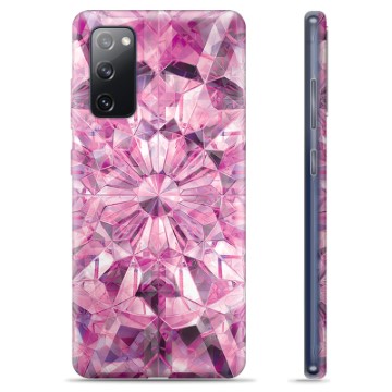 Samsung Galaxy S20 FE TPU Suojakuori - Vaaleanpunainen Kristalli