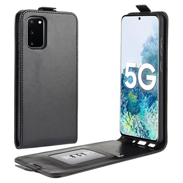 Samsung Galaxy S20 FE Pystymallinen Lompakkokotelo - Musta