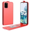 Samsung Galaxy S20 FE Pystymallinen Läppäkotelo - Punainen