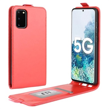 Samsung Galaxy S20 FE Pystymallinen Lompakkokotelo - Punainen