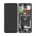 Samsung Galaxy S20+ Etukuori & LCD Näyttö GH82-22145A - Musta