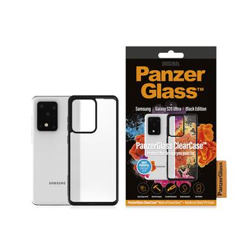 Samsung Galaxy S20 Ultra PanzerGlass ClearCase Antibakteerinen Kotelo - Musta / Kirkas