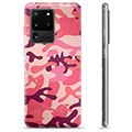 Samsung Galaxy S20 Ultra TPU Suojakuori - Pinkki Maastokuviointi