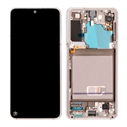 Samsung Galaxy S21 5G Etukuori & LCD Näyttö GH82-24544C - Valkoinen