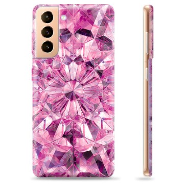 Samsung Galaxy S21+ 5G TPU Suojakuori - Vaaleanpunainen Kristalli