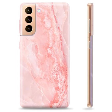 Samsung Galaxy S21+ 5G TPU Suojakuori - Ruusun Marmori