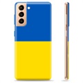 Samsung Galaxy S21+ 5G TPU Kotelo Ukrainan Lippu - Keltainen ja vaaleansininen