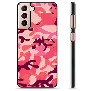Samsung Galaxy S21 5G Suojakuori - Pinkki Maastokuviointi