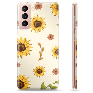 Samsung Galaxy S21 5G TPU Suojakuori - Auringonkukka