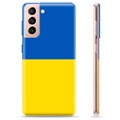 Samsung Galaxy S21 5G TPU Kotelo Ukrainan Lippu - Keltainen ja vaaleansininen