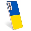 Samsung Galaxy S21 5G TPU Kotelo Ukrainan Lippu - Keltainen ja vaaleansininen