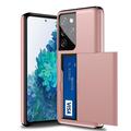 Samsung Galaxy S21 Ultra 5G Hybridikotelo Liukuvalla Korttipaikalla - Ruusukulta