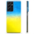 Samsung Galaxy S21 Ultra 5G TPU Kotelo Ukrainan Lippu - Kaksisävyinen