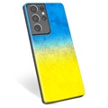 Samsung Galaxy S21 Ultra 5G TPU Kotelo Ukrainan Lippu - Kaksisävyinen