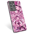 Samsung Galaxy S21 Ultra TPU Suojakuori - Vaaleanpunainen Kristalli