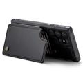 Samsung Galaxy S22 Ultra 5G Caseme C22 Kotelo RFID-korttilompakko - Musta