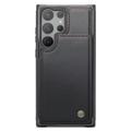 Samsung Galaxy S22 Ultra 5G Caseme C22 Kotelo RFID-korttilompakko - Musta